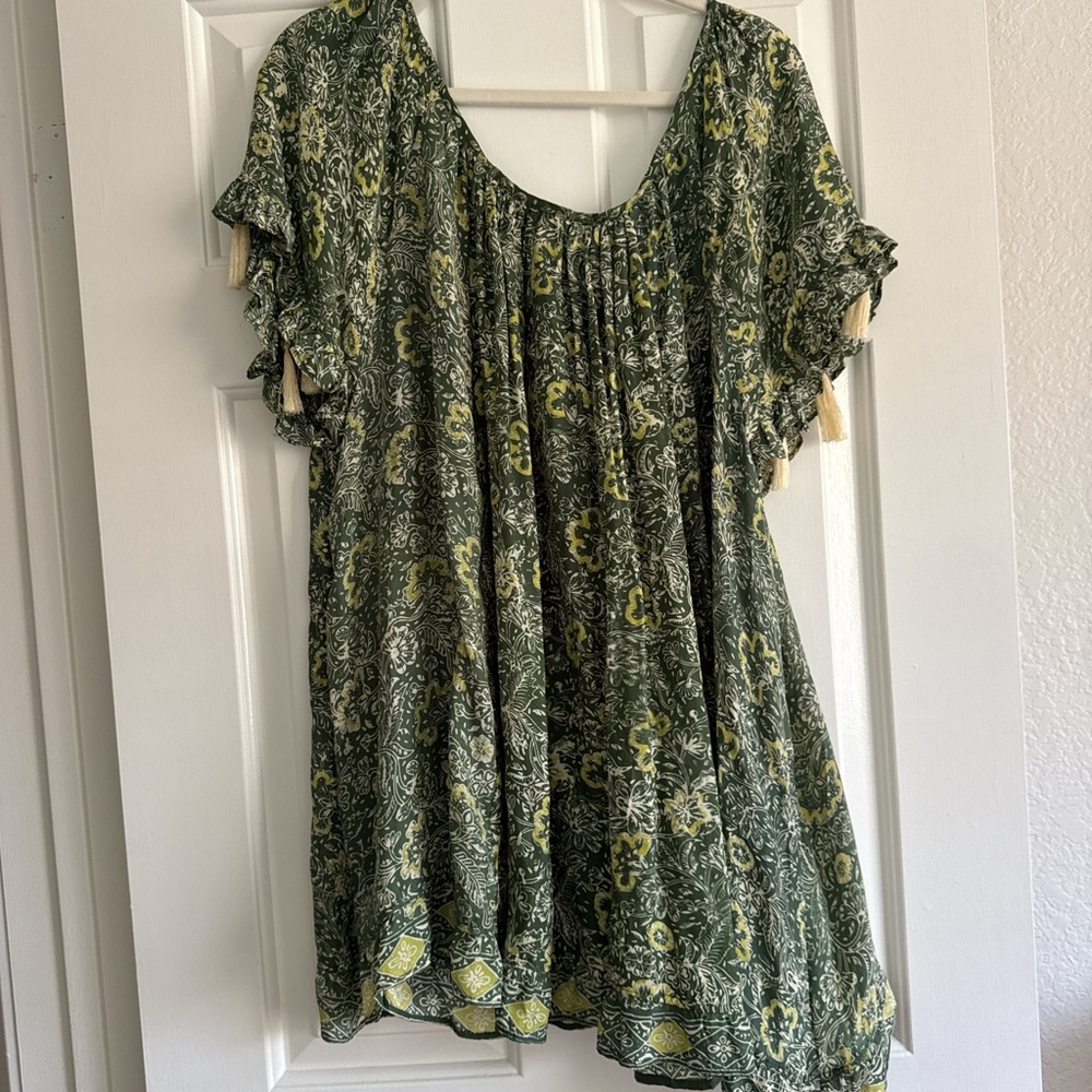Floral Green Women's Top